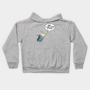 Cockatiel - I Like Your Style Kids Hoodie